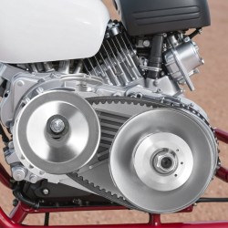 Go-kartin teräsvetokytkimen vaihtosarja 2–8 hv epäsymmetriset pyörät leveä kumihihna ruosteenestopinnoite