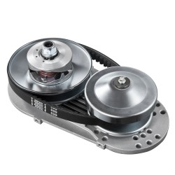 Go-kartin teräsvetokytkimen vaihtosarja 2–8 hv epäsymmetriset pyörät leveä kumihihna ruosteenestopinnoite