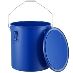 Rasva astia 22 7 l hiiliteräs sininen paistoöljyn keräykseen suodatinpussilla