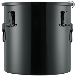 Rasva-astia 37,8 l 304 ruostumaton teräs musta lukittava kansi suodatinpussi