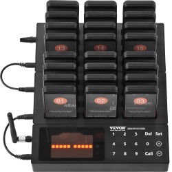Langaton hakulaitteisto 24 hakulaitetta 400 m kantama LED valo värinä 250mAh akut
