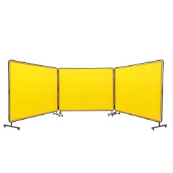 Hitsaussuojaverho 3-paneelinen liekinkestävä vinyyli 6 kertaa 8 jalkaa