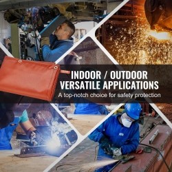 Hitsausnäyttö metallikehyksellä liekinestokäsitelty vinyyli 6 x 8 jalkaa 4 pyörää 2 lukittavaa