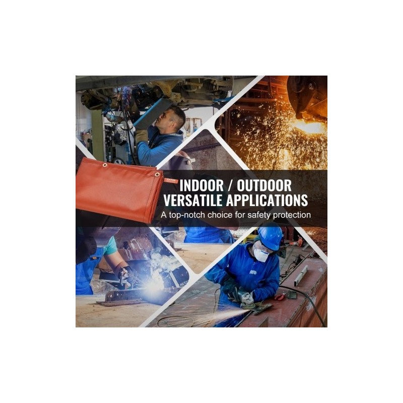 Hitsausnäyttö metallikehyksellä liekinestokäsitelty vinyyli 6 x 8 jalkaa 4 pyörää 2 lukittavaa