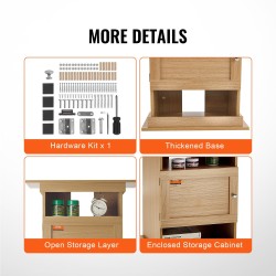 Akvaarioteline MDF 20 gallonan akvaariolle 76 kg kantavuus kaappi ja 2 hyllyä