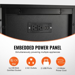 Akvaarioteline teräs ja MDF 29 gallonin 110 kg kantavuus musta säilytyskaappi virtapaneeli