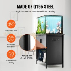 Akvaario ja terraarioteline MDF ja teräs enintään 151l 93x48x80cm 152kg kantavuus