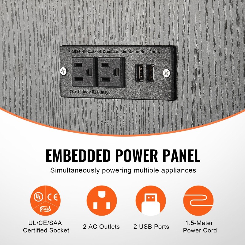 Akvaarioteline MDF ja teräsrunko sopii 20 gallonan akvaariolle sisäänrakennetulla pistorasialla