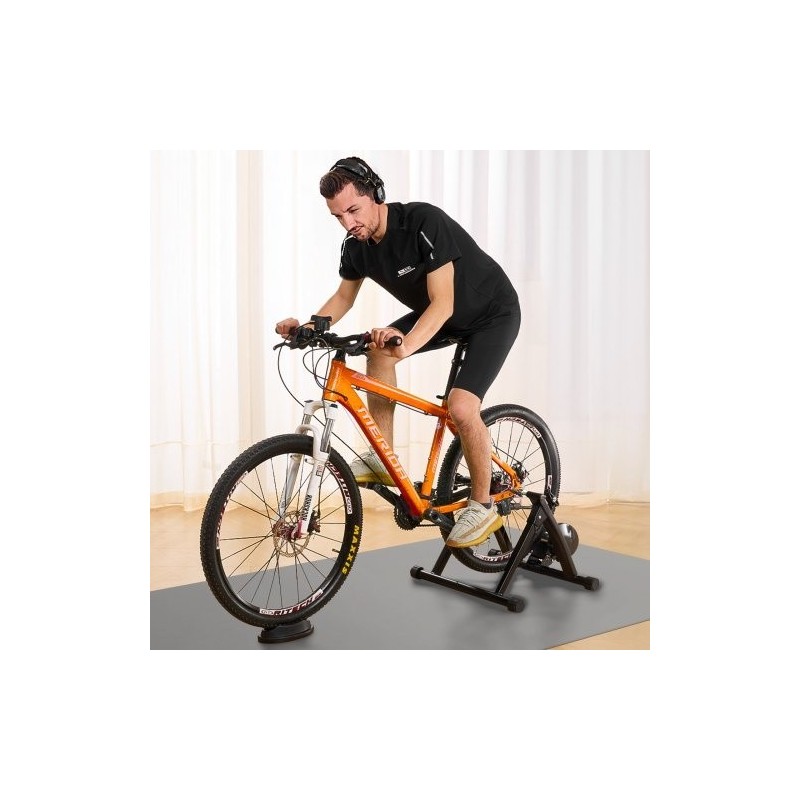 Sisäharjoitteluteline polkupyörälle hiiliteräsrunko 26–29 tuuman rengaskoko magneettivastus taittuva pikalukitus