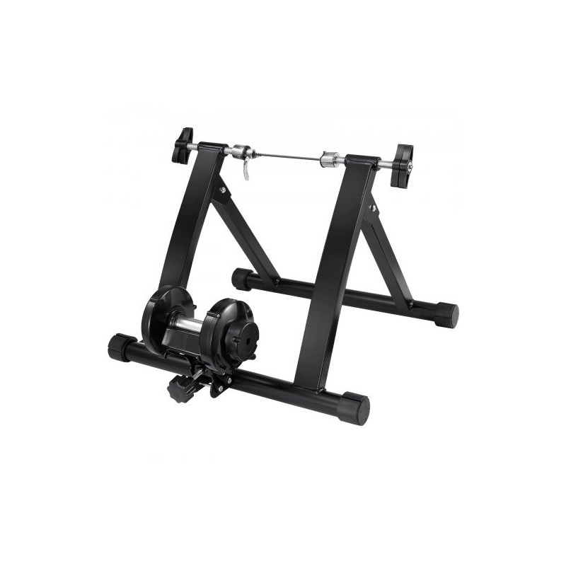 Sisäharjoitteluteline polkupyörälle hiiliteräsrunko 26–29 tuuman rengaskoko magneettivastus taittuva pikalukitus