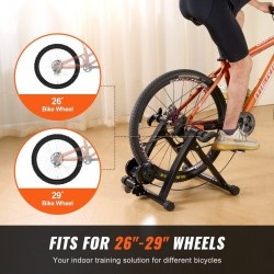 Pyörän harjoitusteline magneettinen hiiliteräs 26–29 tuuman renkaisiin 8 vastustasoa taittuva hiljainen