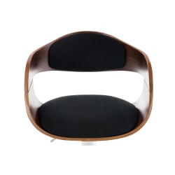 Tyylikäs säädettävä baarijakkara pehmustetulla istuimella ja selkänojalla