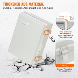 Sähköliitoskotelo muovinen 430 x 330 x 180 mm IP67 IK08 saranakansi