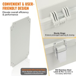 Sähköinen ABS-jakorasiasuojakotelo 300 x 200 x 180 mm IP67