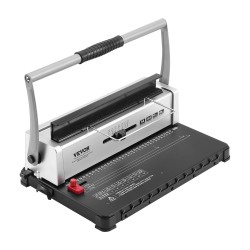 Manuaalinen spiraalisidontakone 34 aukkoinen 120 arkin sidontakapasiteetti 3 16 9 16 tuuman kierteille säädettävällä