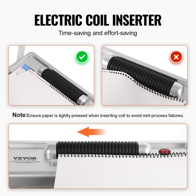 Kierresidontakone 46 reiän 500 arkin käsireiitys sähköinen sidonta A4 A5
