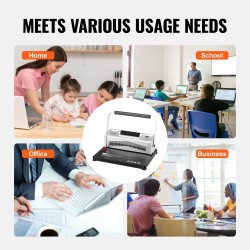 Kierresidontakone 46 reiän 500 arkin käsireiitys sähköinen sidonta A4 A5