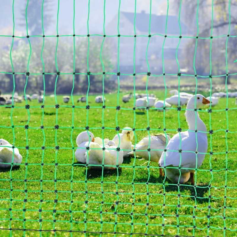 Sähköinen aitaverkko aurinkolaturilla PE-muovi ja ruostumaton teräslanka 48 tuumaa 30,5 m