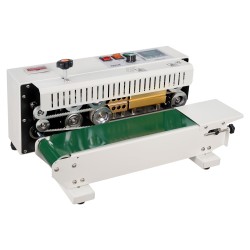 Pussinsuljin kuljetinhihnalla saumaleveys 6–12 mm digitaalinen lämpösäätö 0.02–0.8 mm muovipusseille