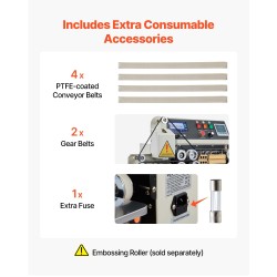 Jatkuvatoiminen vaakasuuntainen nauhasaumaaja 6–12 mm sauma 0,03–0,8 mm säädettävä lämpötila ja nopeus