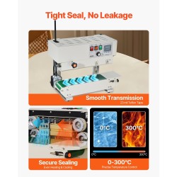 Jatkuvatoiminen hiiliteräksinen pussinsuljin 6–12 millimetrin suljentaleveydellä muovikalvoille digitaalisella