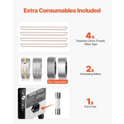 Jatkuvatoiminen hiiliteräksinen pussinsuljin 6–12 millimetrin suljentaleveydellä muovikalvoille digitaalisella