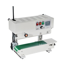 Jatkuvatoiminen hiiliteräksinen pussinsuljin 6–12 millimetrin suljentaleveydellä muovikalvoille digitaalisella