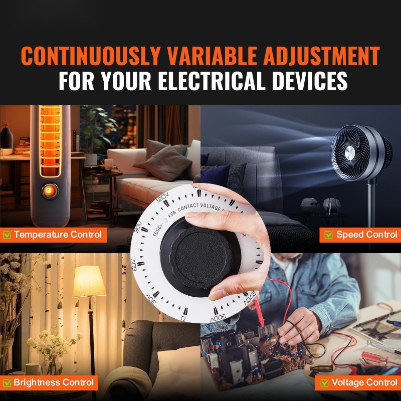 Säädettävä jännitemuuntaja 3000VA 10A 230V tulojännite 0–300V lähtö metallikotelo