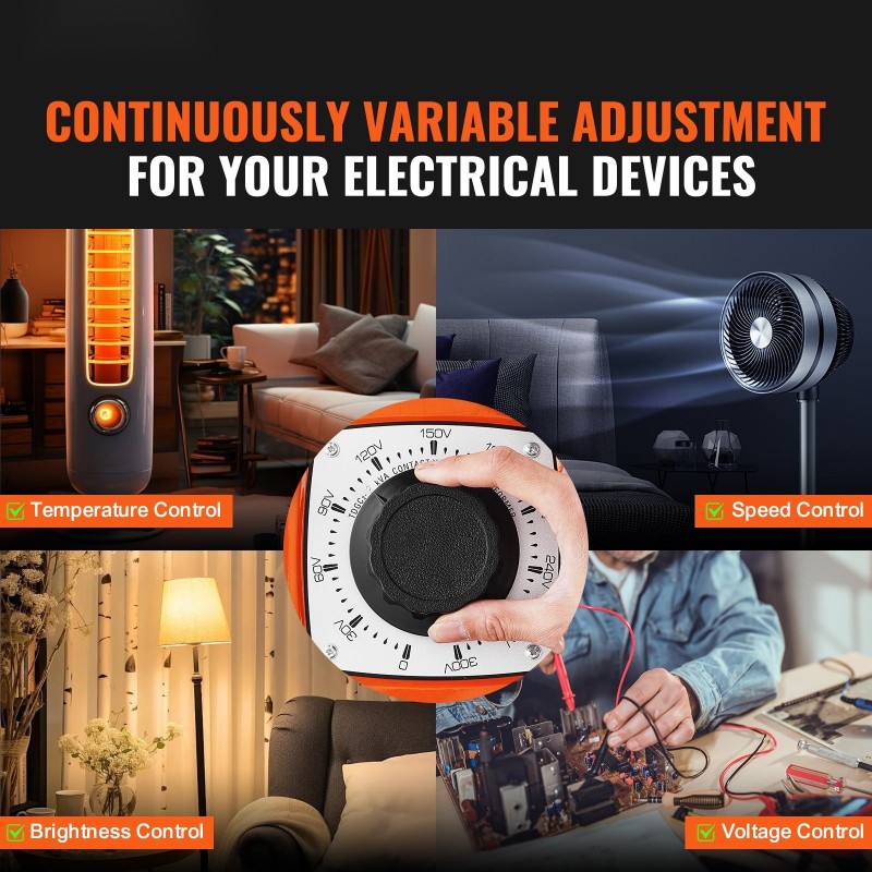 Säädettävä jännitemuuntaja 2000VA 230V tulo 0–300V lähtö nestekidenäyttö 4 lisäsulaketta
