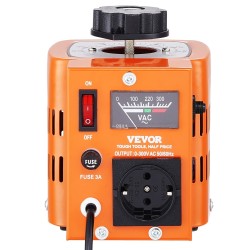 Portaattomasti säädettävä jännitemuuntaja 500VA 230V tulo 0–300V lähtö 1,7A kuparikela