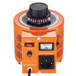 Säädettävä jännitemuuntaja 1000VA 230V sisään 0 300V lähtö metallikotelo 4 varasulaketta