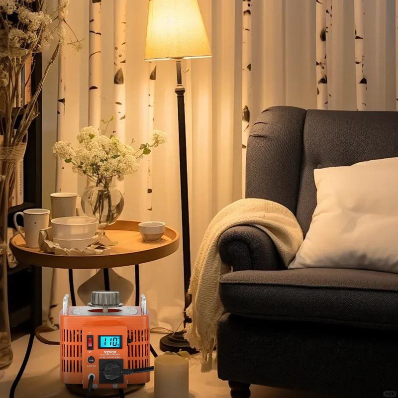 Säädettävä jännitemuuntaja 3000VA 0–300V 10A LCD-näyttö metallikotelo