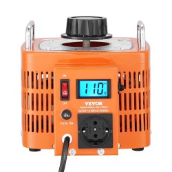 Säädettävä jännitemuuntaja 3000VA 0–300V 10A LCD-näyttö metallikotelo