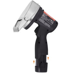 Sähköinen langaton kebableikkuri 80W ruostumatonta terästä 100mm 2 terää 0 8mm säädettävä