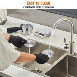 Sähköinen shawarma-veitsi 80W johdoton 2 ruostumatonta terää 100mm paksuudensäätö 0–8mm