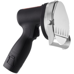 Sähköinen shawarma-veitsi 80W johdoton 2 ruostumatonta terää 100mm paksuudensäätö 0–8mm