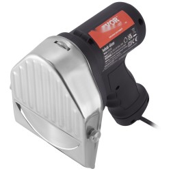 Sähkökäyttöinen kebabveitsi 80W 100 mm kaksi ruostumatonta terää säädettävä 0–8 mm