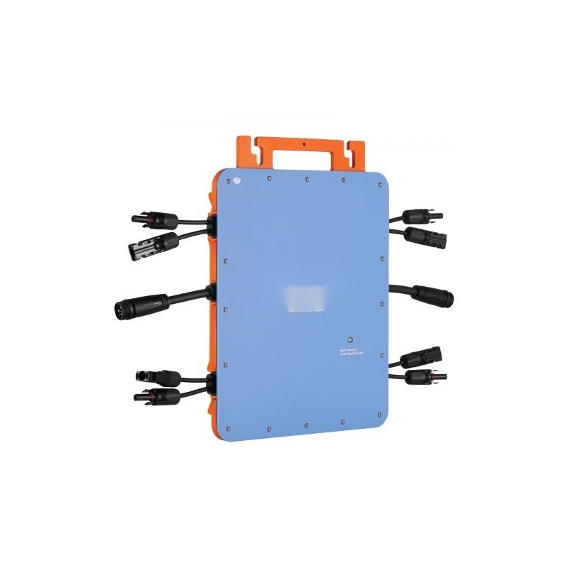 Aurinkomikroinvertteri 1200 W IP67 alumiiniseoskotelo DC18–50V kahdelle paneeliryhmälle