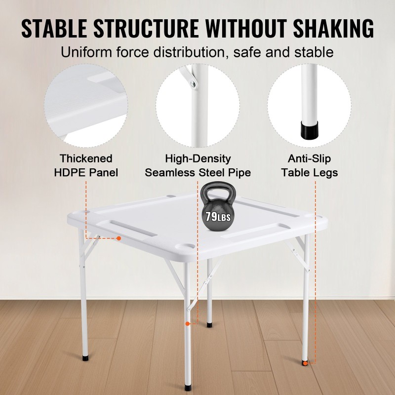 Taitettava neljän pelaajan pelipöytä vihreällä HDPE-paneelilla teräsrungolla 4 mukitelinettä