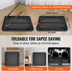 Taittuva neliöpelipöytä 4 pelaajalle 4 mukitelinettä 4 lokeroa musta