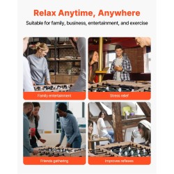 Pöytäjalkapallopöytä 140 cm täysikokoinen sisäkäyttöön kestävä rakenne sisältää 4 palloa