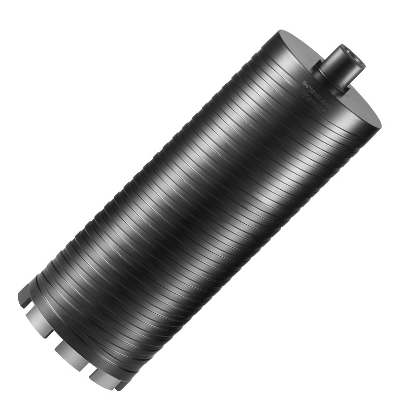 Timanttiporakruunu 102 mm hiiliteräsrunko 241 mm poraussyvyys märkä- ja kuivaporaus