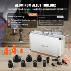 Timanttinen reikäsahasarja 11-osainen 6–65 mm M14-liittimellä kuiva ja märkäporaus