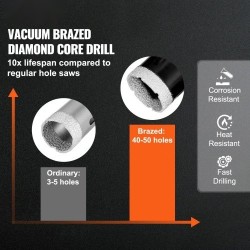 Timanttireikäsahasarja 6 osaa 20 25 35 50 75 100 mm laatoille