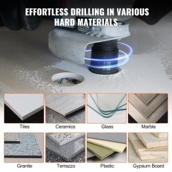 Timanttireikäsahasarja 6 osaa 20 25 35 50 75 100 mm laatoille