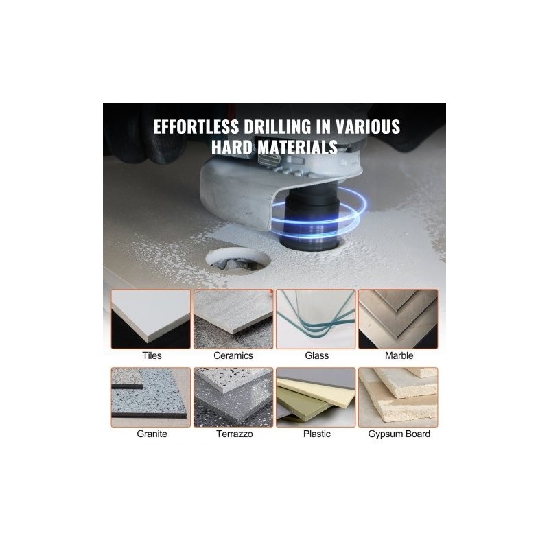 Timanttireikäsahasarja 6 osaa 20 25 35 50 75 100 mm laatoille