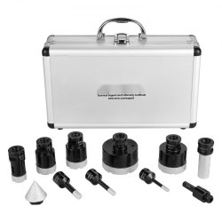 Timanttinen 8-osainen reikäsahasetti timanttipäällyste 6–65 mm M14-kierre alumiinikotelo