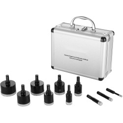 Timanttiporanteräsarja 10 kpl 6–50 mm timanttipinnoite kolmiomainen varsi säilytyslaatikolla