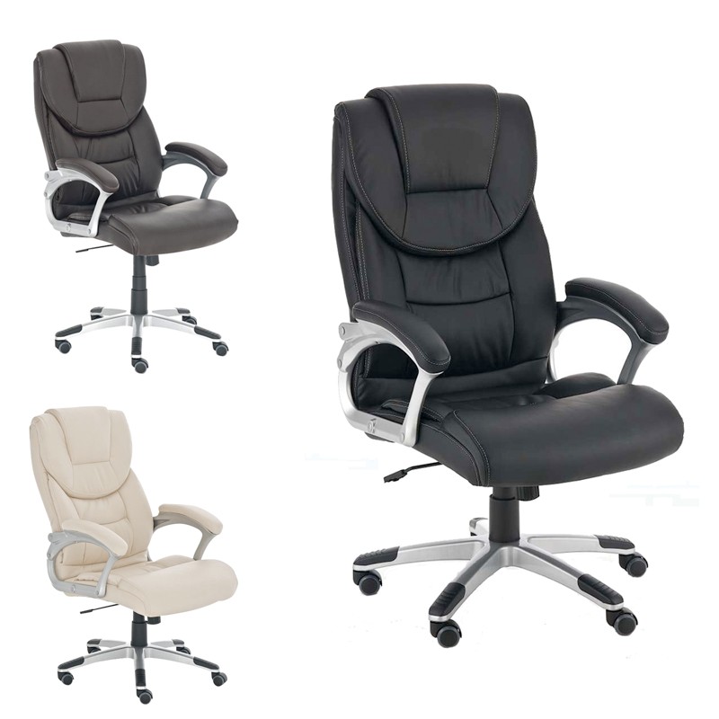 Ergonominen toimistotuoli keinutoiminnolla ja säädettävällä korkeudella