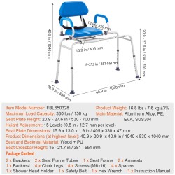 Siirtopenkki ammeeseen alumiinirunko pehmustettu 360 asteen kääntyvä istuin 150 kg kantavuus